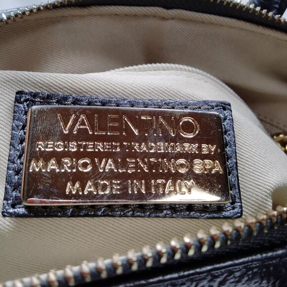 689323BA (X4) Valentino Garavani Hand Bag Gray Leather - Picture 8 of 9